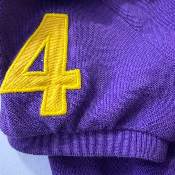 Polo Ralph Lauren The Skinny Polo Shirt in Purple w Large Pink Pony Logo, # 4. - Picture 10 of 11